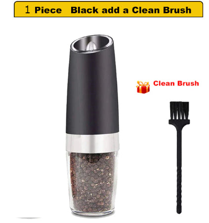 1pc Style Electric Gravity Salt And Pepper Grinder, Battery-free